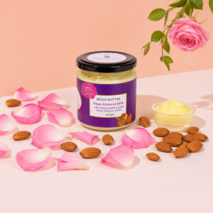 Body Butter- Rose Almond (100 times washed ghee) 150 gm