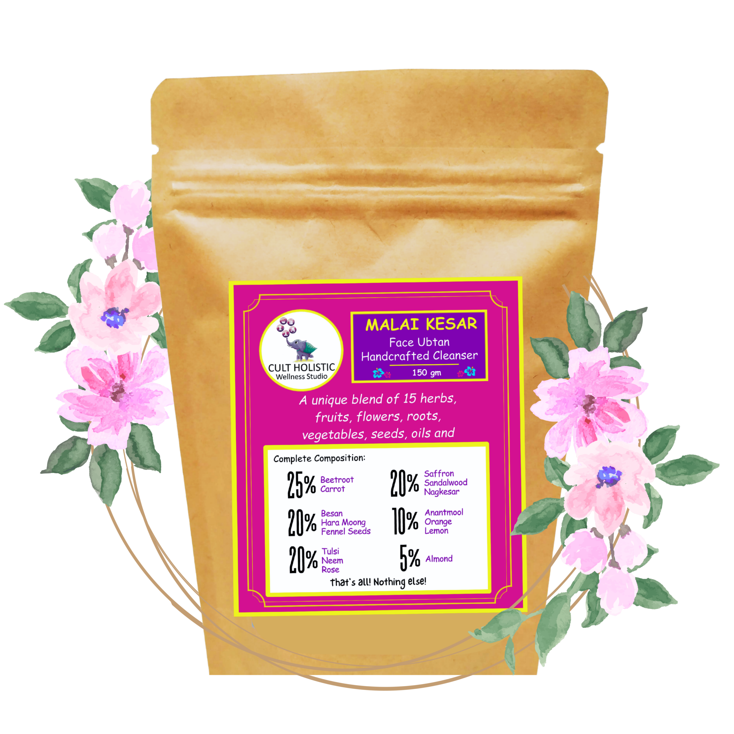 Malai Kesar - Face Ubtan (100gm) - Image 4