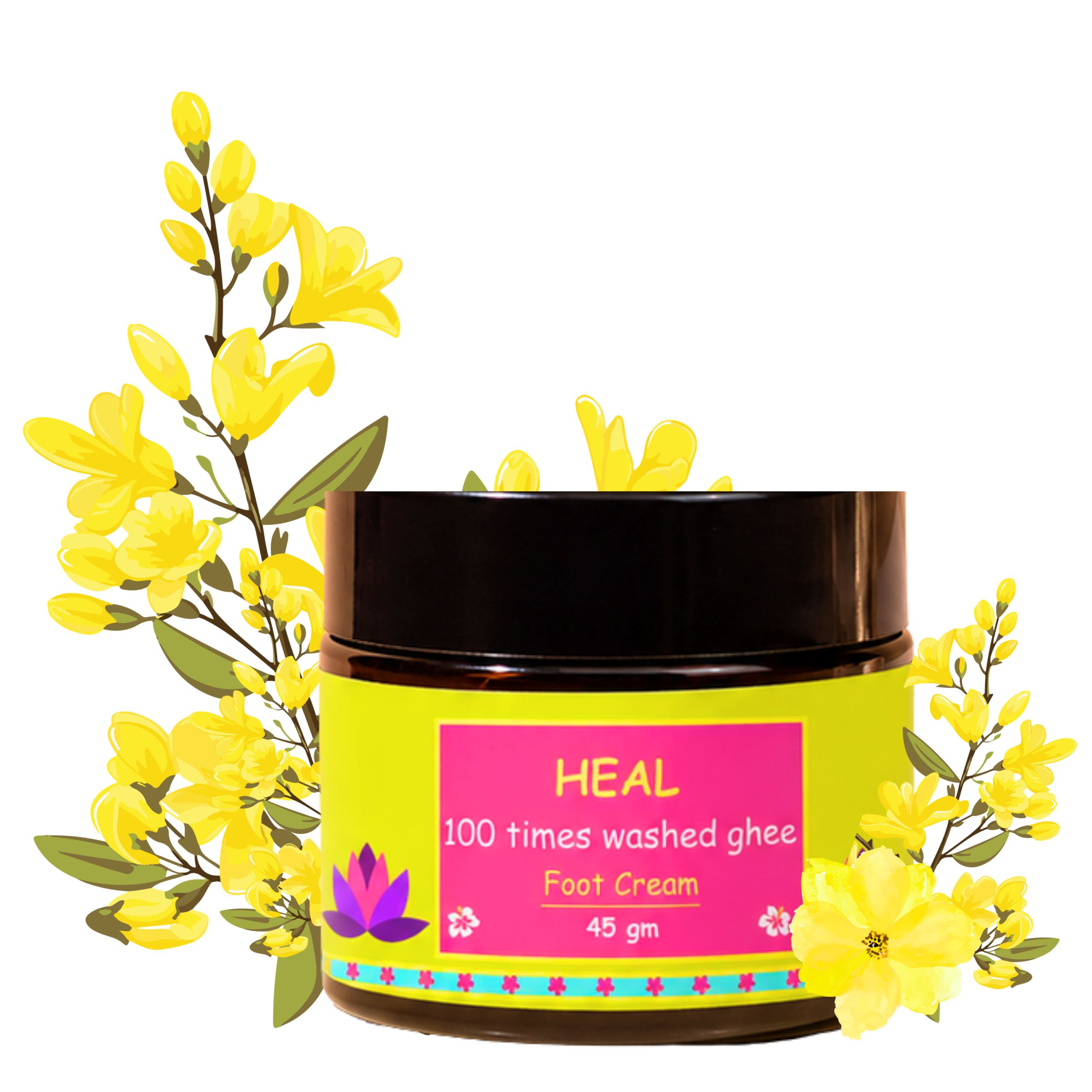 HEAL (100 times washed ghee) Foot Cream - Image 6