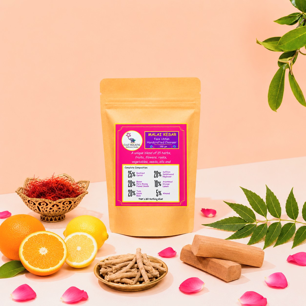 Malai Kesar - Face Ubtan (100gm)