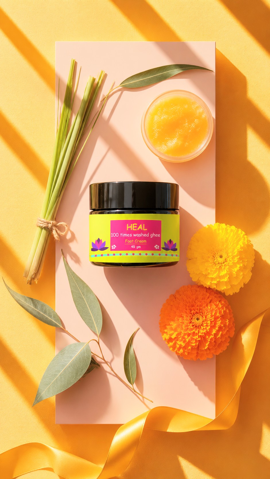 HEAL (100 times washed ghee) Foot Cream - Image 4