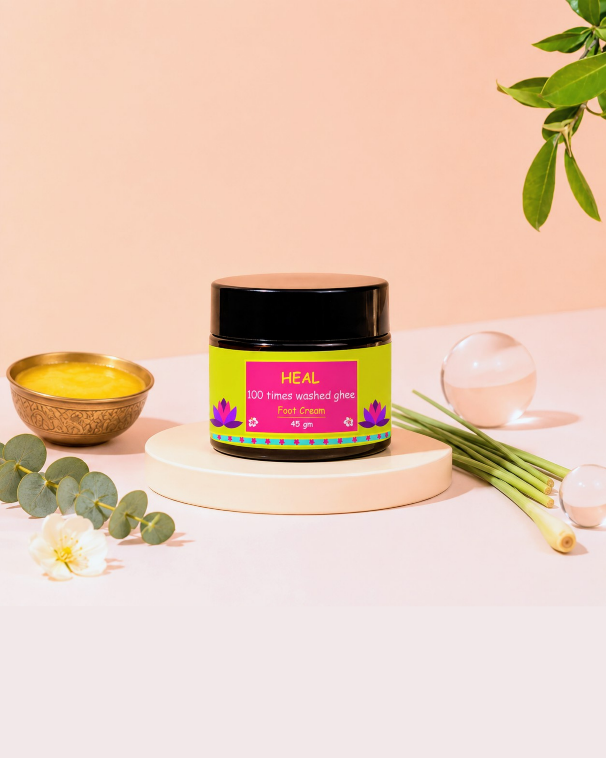 HEAL (100 times washed ghee) Foot Cream - Image 5